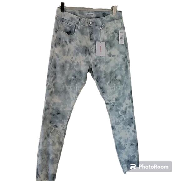 NWT Good American Good Legs Fray Hem Jeans, Cloud Tie Dye,  32 (14) - Picture 1 of 10